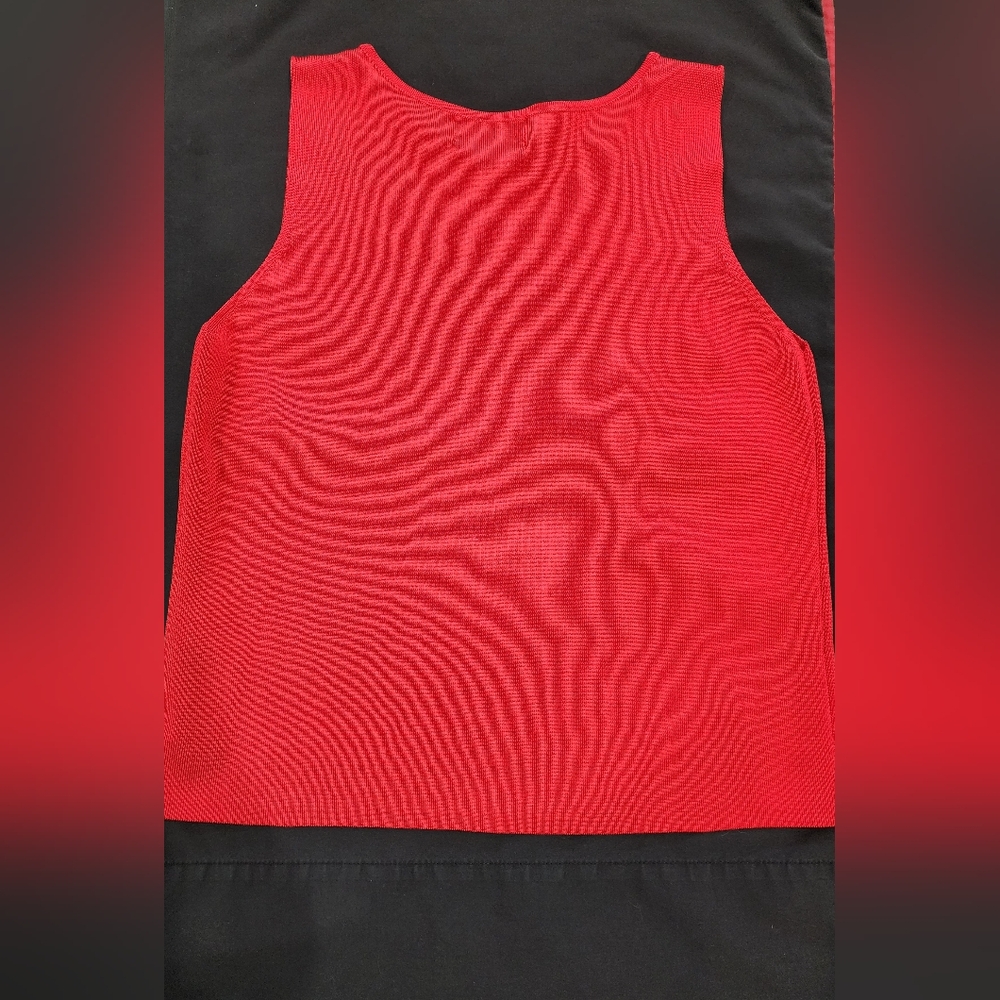 $8 If Bundled | VTG | Ellen Tracy/Linda Allard | Sleeveless Top | Red - Picture 4 of 6